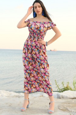 Pembemavi Karpuz Kol Elbise